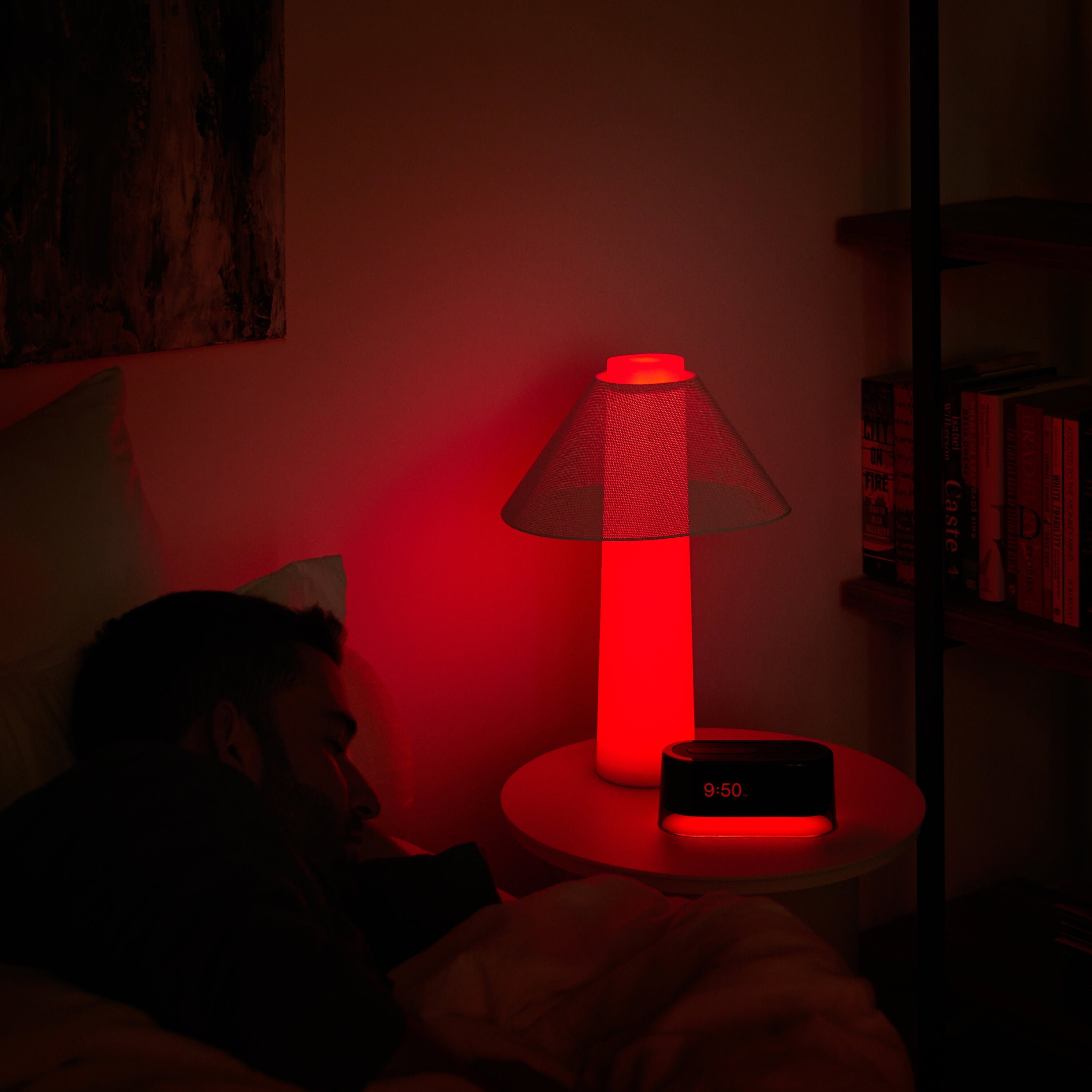 Red Shell Loftie Clock